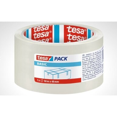 Pakavimo juosta Tesa Basic 58572 skaidri Pakavimo juosta Tesa Basic 58572 skaidri